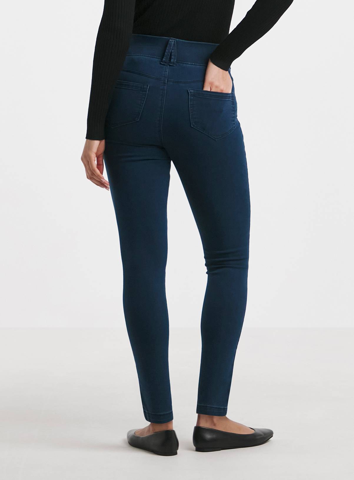 SIMPLY BE Skinny Pull On Jegging Dark Blue 16S - Image 2